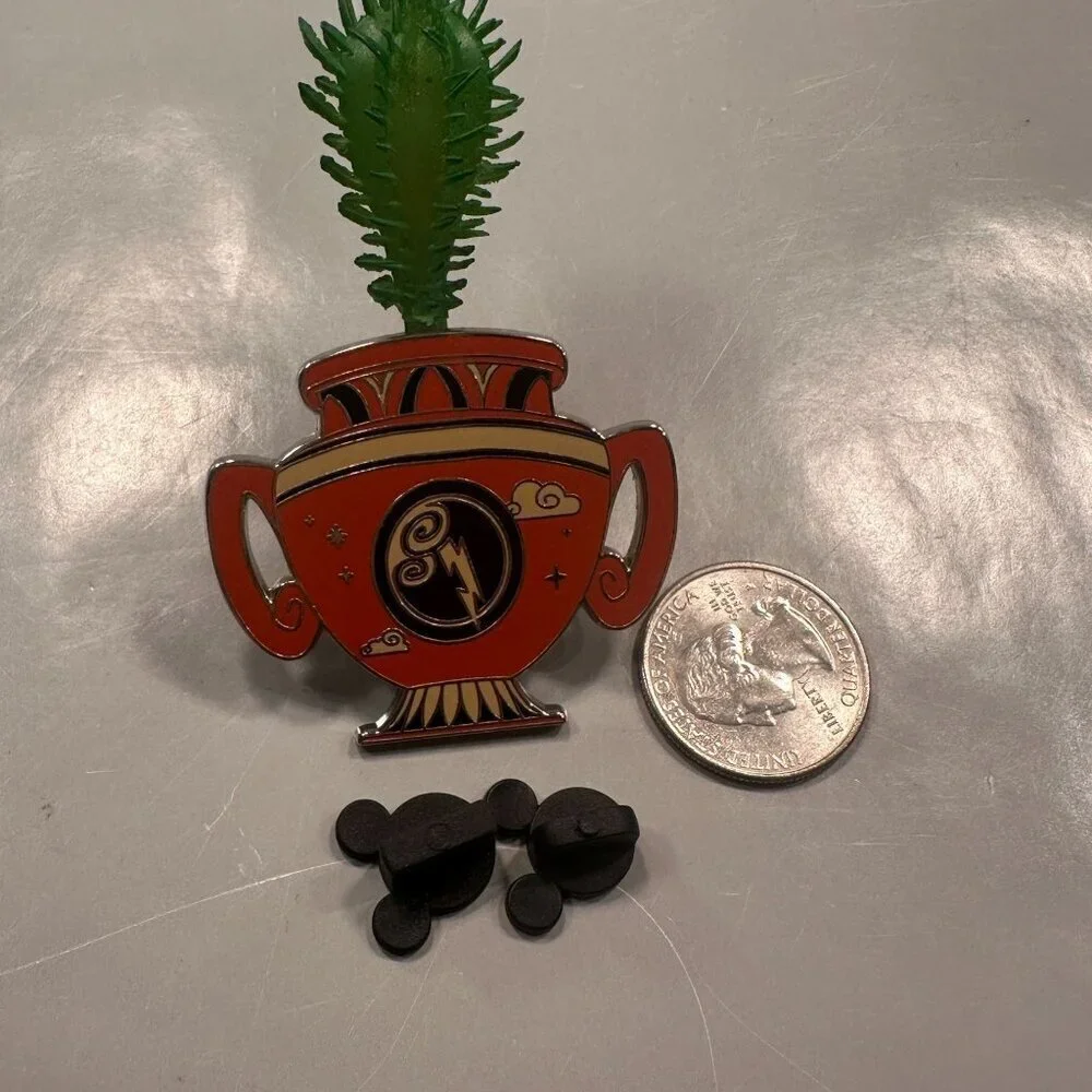 Disney Zeus Planter Trading Pin Hercules 2024 Terrarium Succulent Pottery Badge